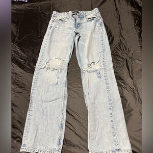 Light Blue Distressed Women Jeans